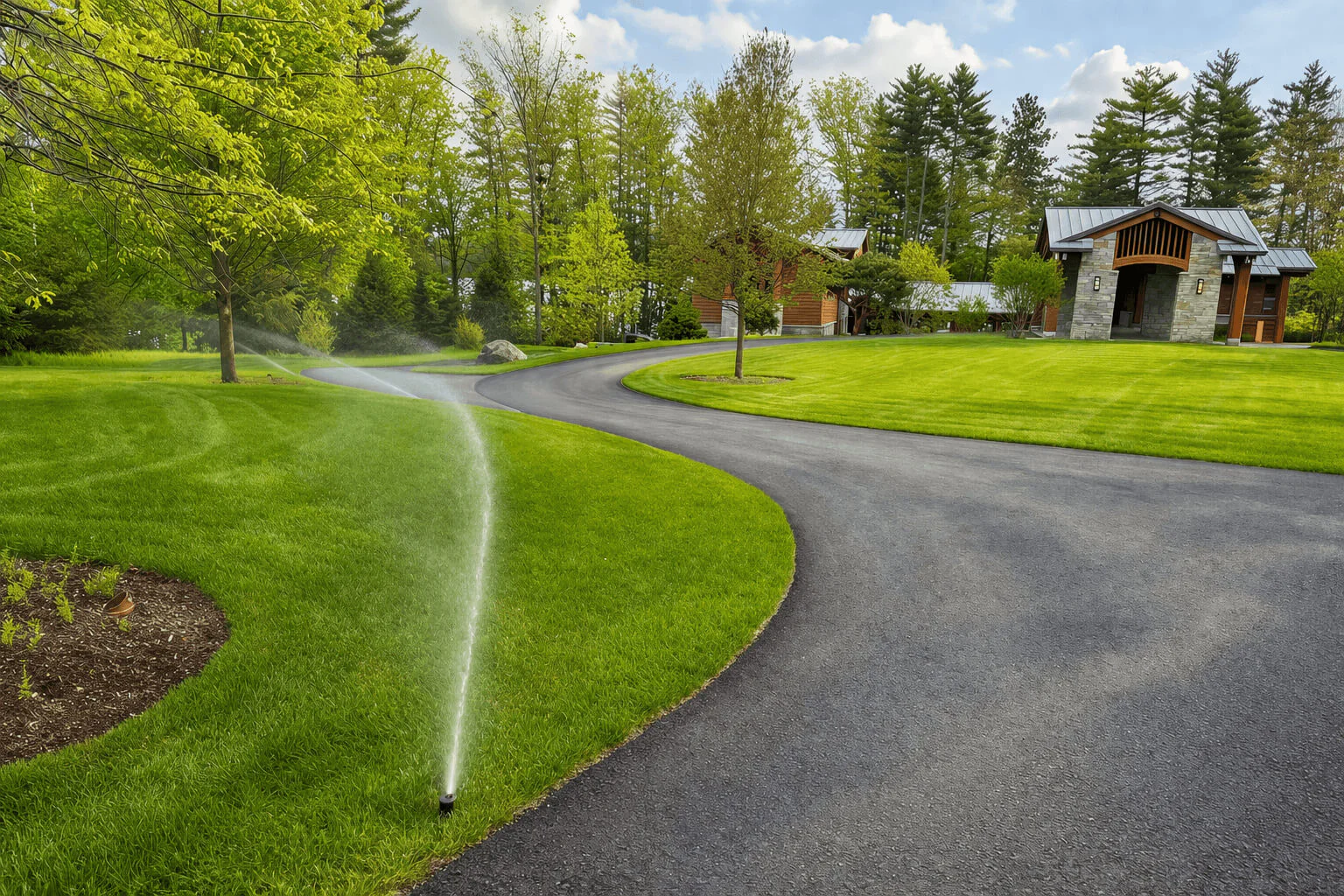 Custom irrigation system for large commercial landscape